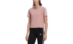Bluzka damska Adidas W 3s Crop Tee Pink HF7245
