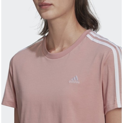Bluzka damska Adidas W 3s Crop Tee Pink HF7245