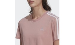 Bluzka damska Adidas W 3s Crop Tee Pink HF7245