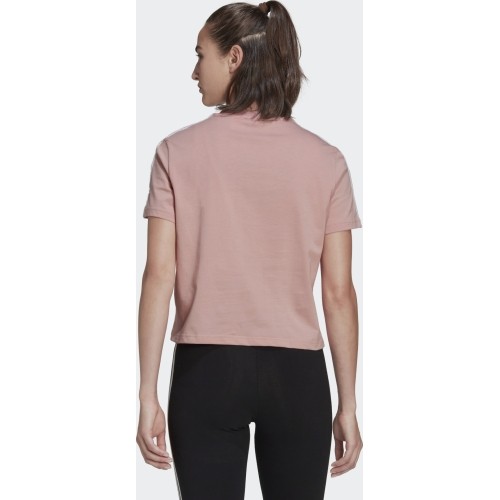 Bluzka damska Adidas W 3s Crop Tee Pink HF7245