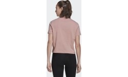 Bluzka damska Adidas W 3s Crop Tee Pink HF7245