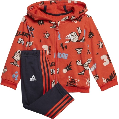 Dres dziecięcy Adidas I Grap Fz Hd J Red Blue GD3924