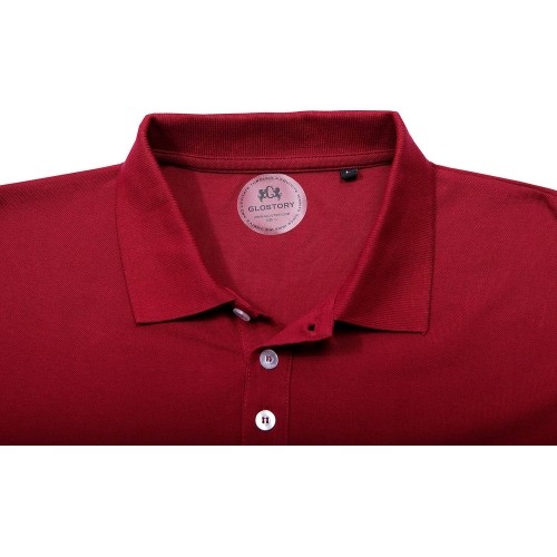 Glo Story Polo Marškinėliai Vyrams Burgundy