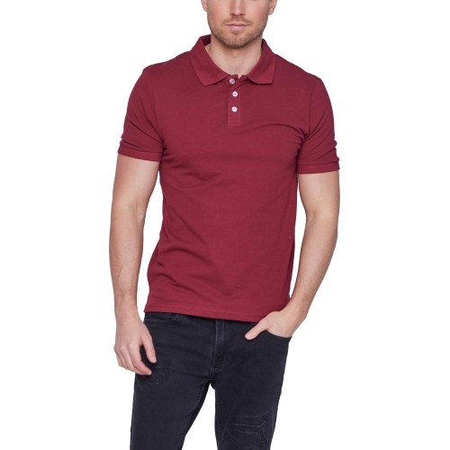 Glo Story Polo Marškinėliai Vyrams Burgundy