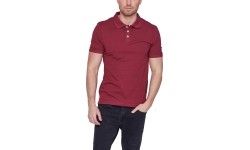 Glo Story Polo Marškinėliai Vyrams Burgundy