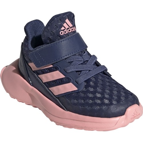 Buty sportowe dziewczęce Adidas RapidaRun EL I, niebiesko-różowe EF9279