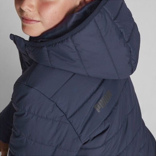 Kurtka młodzieżowa Puma Ess Hooded Padded Navy 670559 06