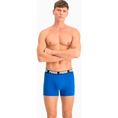 Bokserki męskie Puma Basic Boxer, niebieskie