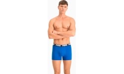 Bokserki męskie Puma Basic Boxer, niebieskie
