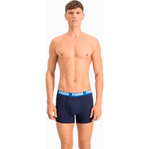Bokserki męskie Puma Basic Boxer, niebieskie