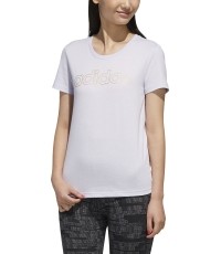 Bluzka damska Adidas W E Branded T, fioletowa
