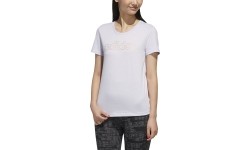 Bluzka damska Adidas W E Branded T, fioletowa