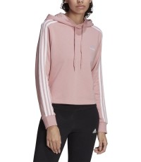 Bluza damska Adidas W 3S FT Cro Hoodie różowa HC9131