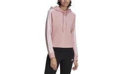 Bluza damska Adidas W 3S FT Cro Hoodie różowa HC9131