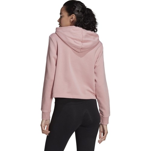 Bluza damska Adidas W 3S FT Cro Hoodie różowa HC9131