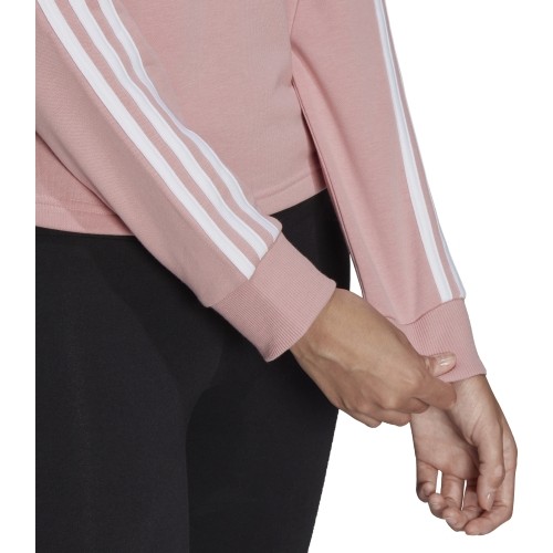Bluza damska Adidas W 3S FT Cro Hoodie różowa HC9131