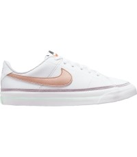 Buty młodzieżowe Nike Court Legacy białe DA5380 112