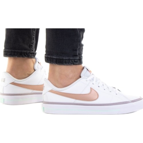 Buty młodzieżowe Nike Court Legacy białe DA5380 112