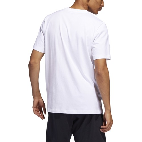 Adidas Marškinėliai Vyrams Univ Bos White HC6911