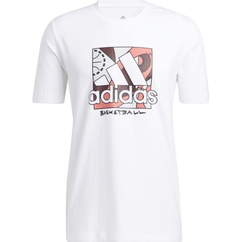 Adidas Marškinėliai Vyrams Univ Bos White HC6911