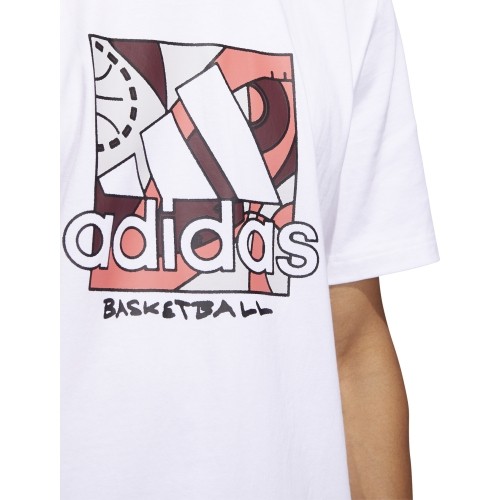 Adidas Marškinėliai Vyrams Univ Bos White HC6911