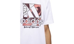 Adidas Marškinėliai Vyrams Univ Bos White HC6911