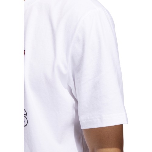 Adidas Marškinėliai Vyrams Univ Bos White HC6911