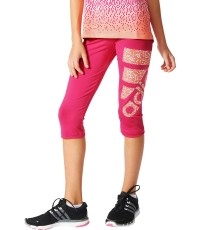 Adidas spodenki 3/4 dla młodzieży Wardrobe 3/4 Logo Tight AK2168