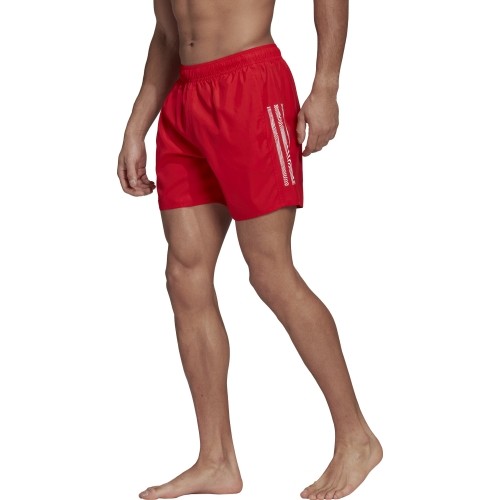 Szorty kąpielowe męskie Adidas Mid3s Clx Sl Red HA0400