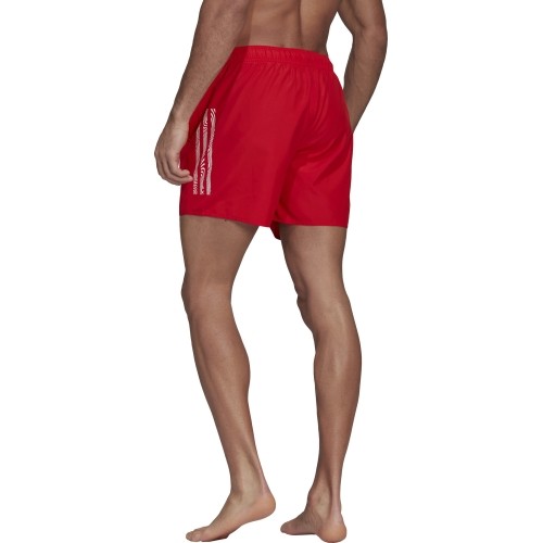 Szorty kąpielowe męskie Adidas Mid3s Clx Sl Red HA0400