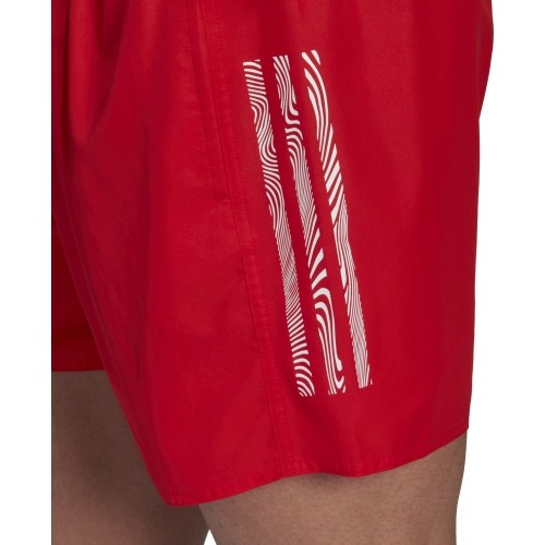 Szorty kąpielowe męskie Adidas Mid3s Clx Sl Red HA0400