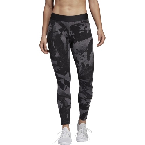 Legginsy damskie Adidas W E AOP czarno-szare DP2365