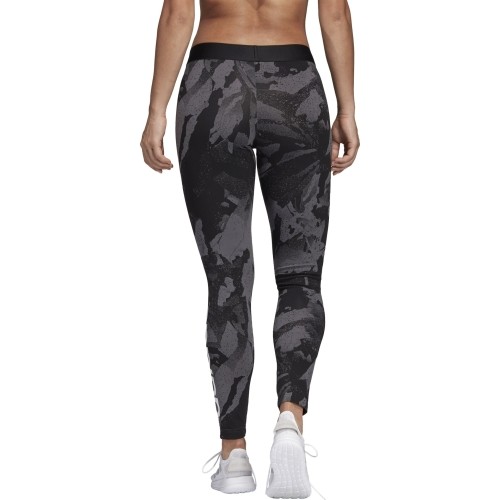Legginsy damskie Adidas W E AOP czarno-szare DP2365