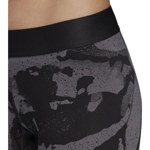 Legginsy damskie Adidas W E AOP czarno-szare DP2365