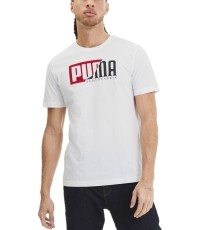 Koszulka Puma Flock Graphic Tee White