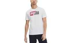Koszulka Puma Flock Graphic Tee White