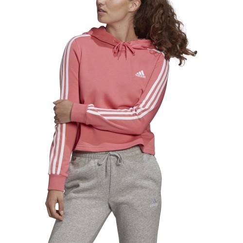 Bluza damska Adidas W 3S FT Cro Hoodie, różowa GM5585