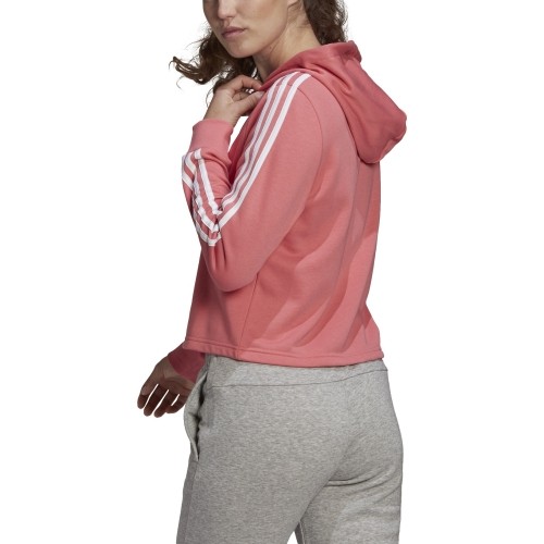 Bluza damska Adidas W 3S FT Cro Hoodie, różowa GM5585