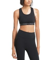 Stanik sportowy damski Puma Mid Impact Elastic czarny 520302 01