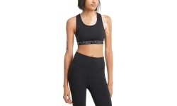 Stanik sportowy damski Puma Mid Impact Elastic czarny 520302 01