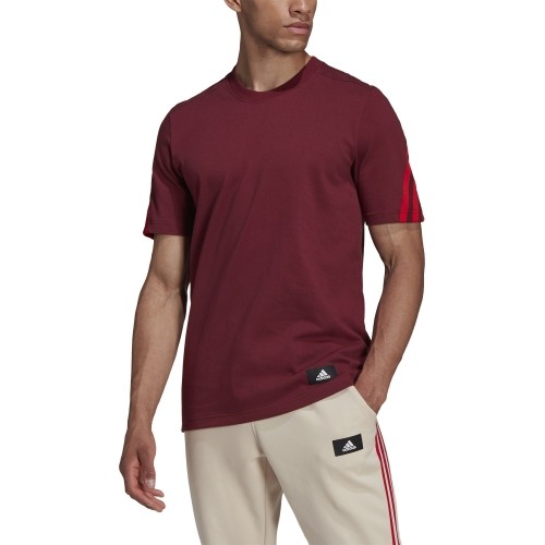 Koszulka męska Adidas M Fi 3s Tee Bordeaux HC5242