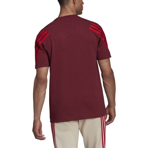 Koszulka męska Adidas M Fi 3s Tee Bordeaux HC5242