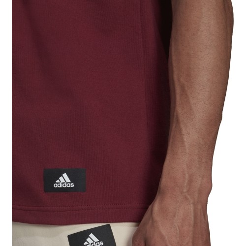 Koszulka męska Adidas M Fi 3s Tee Bordeaux HC5242