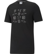 Puma Elevate Graphic Tee męski bawełniany T-shirt czarny