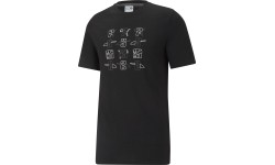 Puma Elevate Graphic Tee męski bawełniany T-shirt czarny