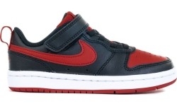 Buty dziecięce Nike Court Borough Low2 Black Red BQ5451 007