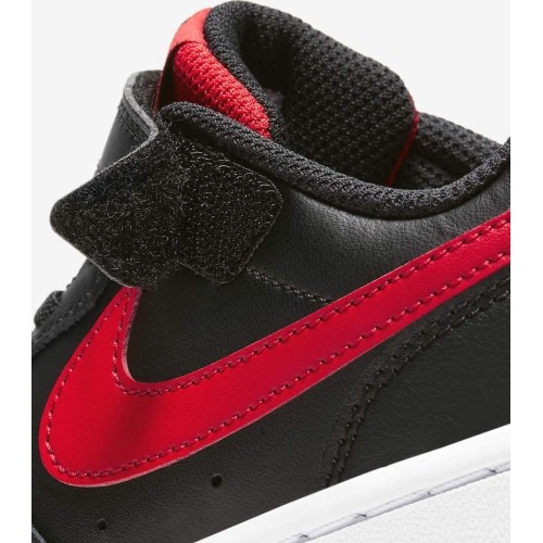 Buty dziecięce Nike Court Borough Low2 Black Red BQ5451 007