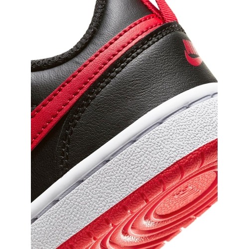 Buty dziecięce Nike Court Borough Low2 Black Red BQ5451 007