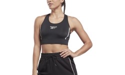 Reebok sportowy biustonosz damski Piping Pack Bralett Black HD2818