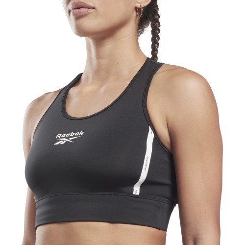 Reebok sportowy biustonosz damski Piping Pack Bralett Black HD2818